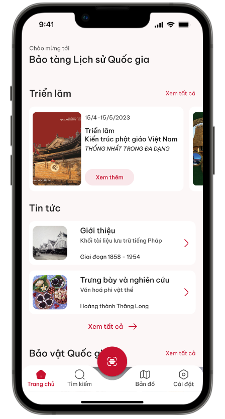 Mobile Application UI Improvement: Bao tang Lich su Quoc gia